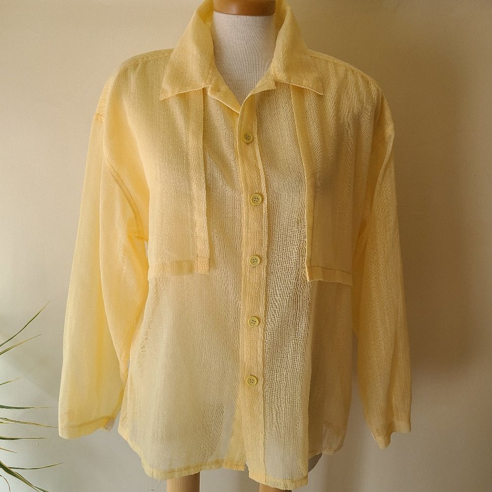 Sunveil Sunwear Yellow UV Protective Swimsuit Coverup Beach